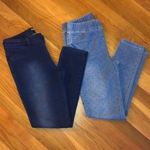 2 pair LOT Cat & Jack jeggings
